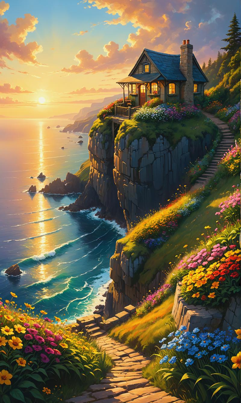 02175-567923211-A breathtaking digital painting depicting a small countryside cottage perched on the edge of a towering cliff overlooking a vast.png